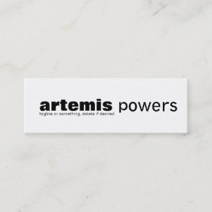 Diseño mínimo flaco simple de la tarjeta de