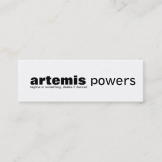 Diseño mínimo flaco simple de la tarjeta de