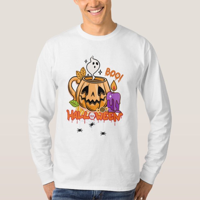 Diseño místico de camiseta espiritual de Halloween (Anverso)