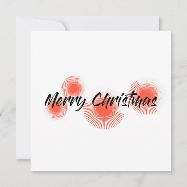 Diseño moderno, alegre y lúdico "Feliz Navidad" (Anverso)