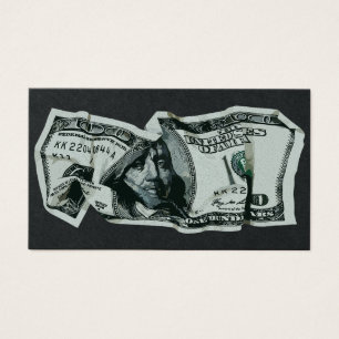 Diseño moderno de billete de $100 arrugado