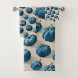 Diseño moderno de caída de calabaza azul