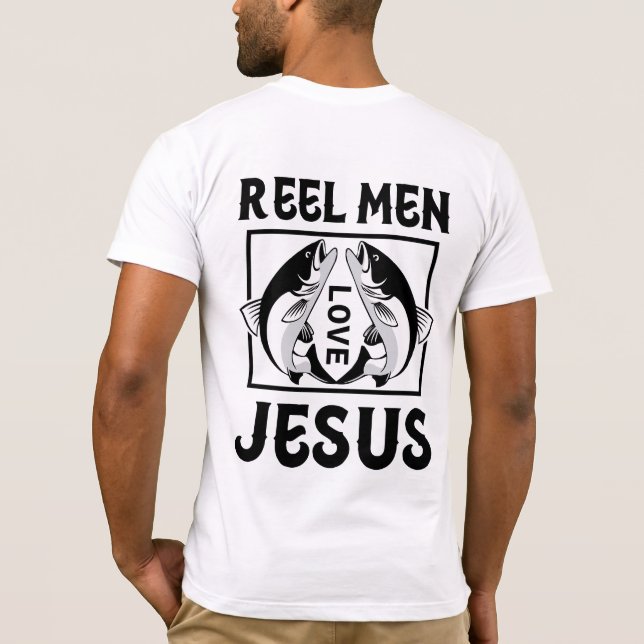 Diseño moderno de camisetas para "Reel Men Love Je (Reverso)