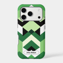 Diseño Moderno de Chevron en Bloque Verde Wasabi c