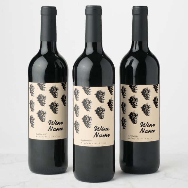 Diseño moderno de etiquetas de vino (Botellas)