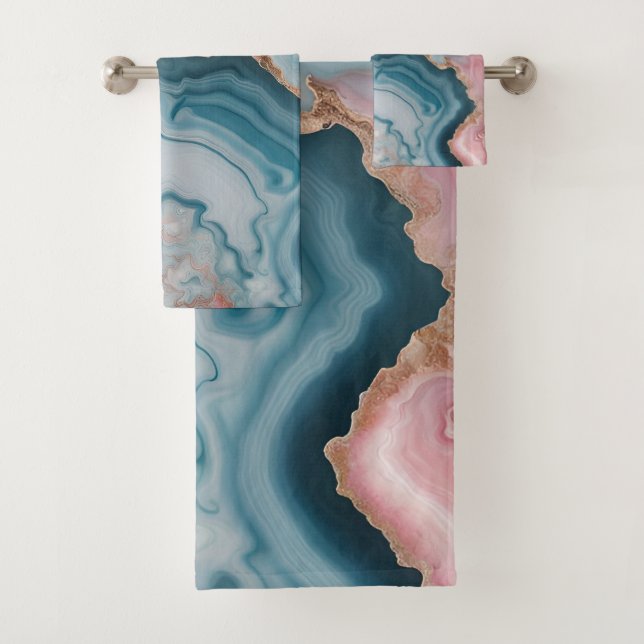 Diseño moderno de mármol marble de oro rosa claro  (In situ)