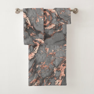 Diseño moderno de mármol rosa dorado gris