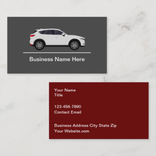 Diseño moderno de tarjetas de empresa para automóv