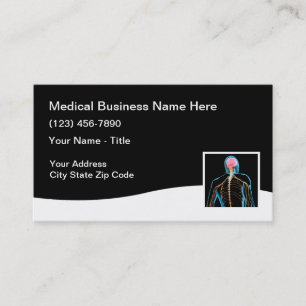 Diseño moderno de tarjetas de visita médica