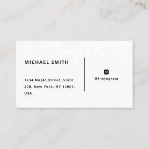 Diseño moderno de tarjetas de visita Minimalista