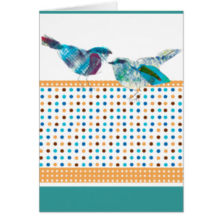 Diseño moderno del pájaro azul lindo del lunar