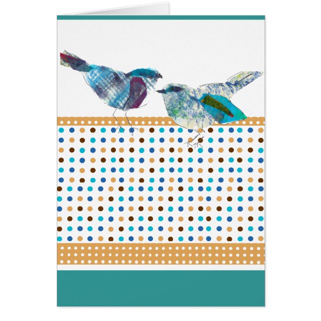 Diseño moderno del pájaro azul lindo del lunar (Frente)