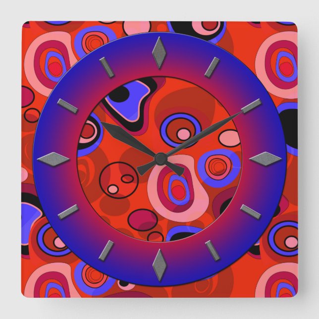 Diseño moderno del reloj de pared. (Anverso)