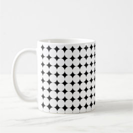 diseño moderno en blanco y negro de puntos tazas d