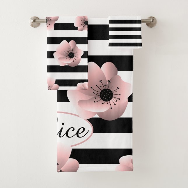 Diseño moderno minimalista a rayas florales (In situ)