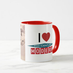 Diseño moderno retro - amor MCM de I taza de 11
