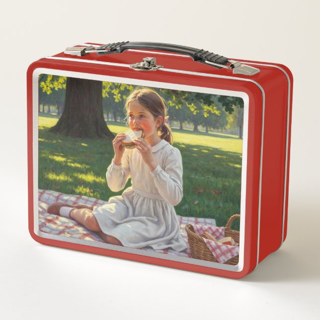 Diseño Modesto Dulce – Niña Comiendo un Sándwich (Anverso)