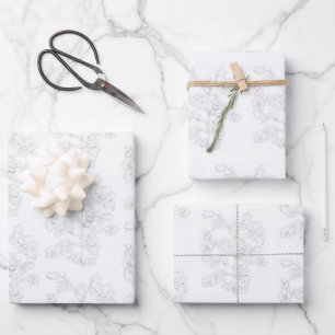 Diseño Mogol en un Conjunto de Papel de Regalo de