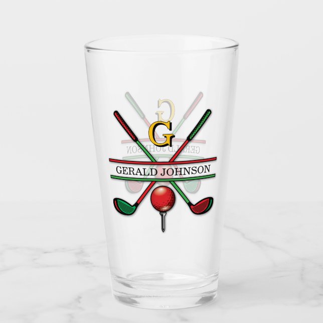 Diseño monograma de navidades Golfer (Anverso)