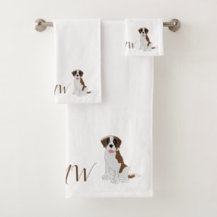 Diseño monogramático de perros de San Bernardo