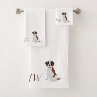Diseño monogramático de perros de San Bernardo