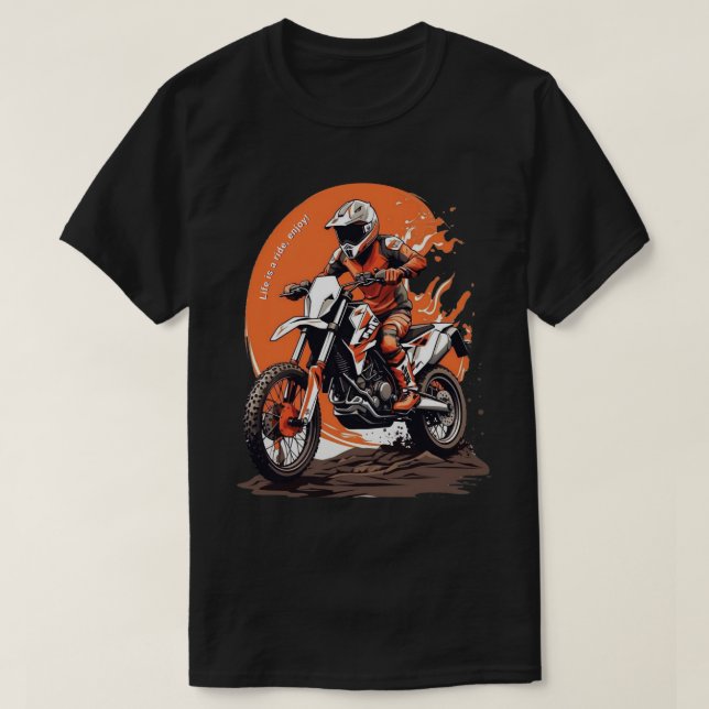 diseño motocross, camiseta de moto de tierra (Diseño del anverso)