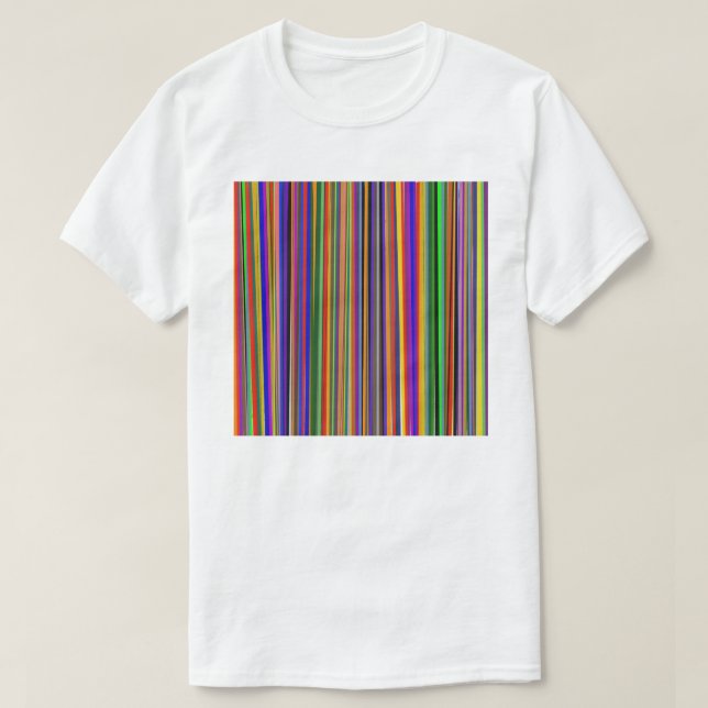 Diseño Multicolor en Camiseta Blanca (Diseño del anverso)