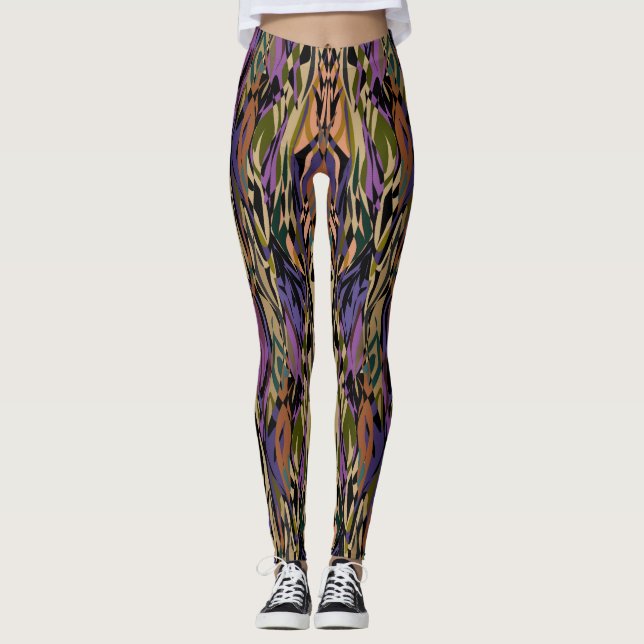 Diseño multicolor Leggings femeninas (Anverso)