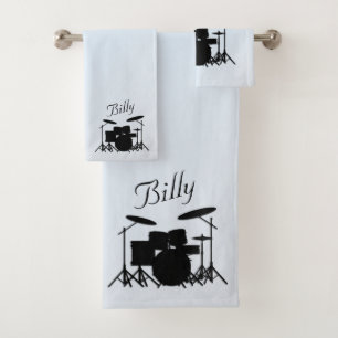 Diseño musical de tambores personalizados Blue