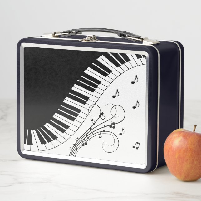 Diseño musical de teclado de piano (In situ)