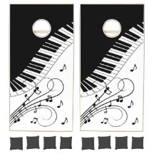 Diseño musical de teclado de piano