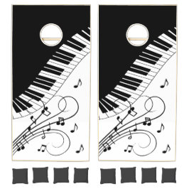 Diseño musical de teclado de piano