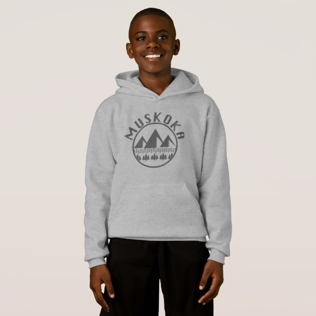 Diseño Muskoka - Hoodie Pullover para niños (Anverso completo)