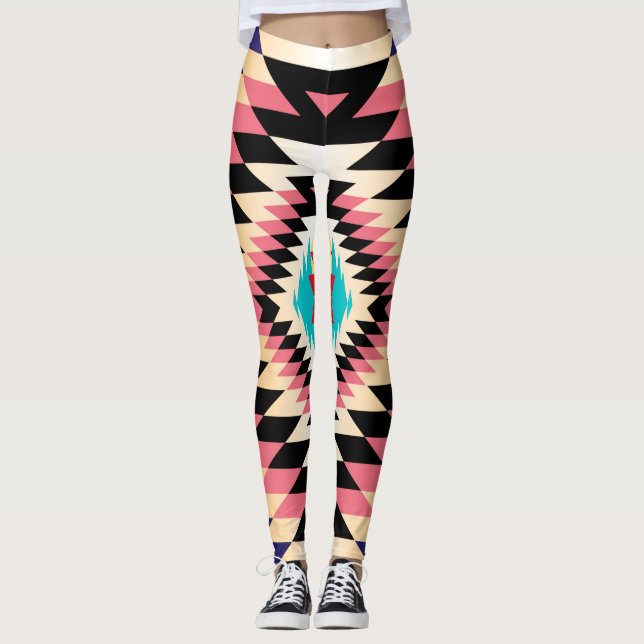 Diseño Navajo-7 Leggings (Anverso)