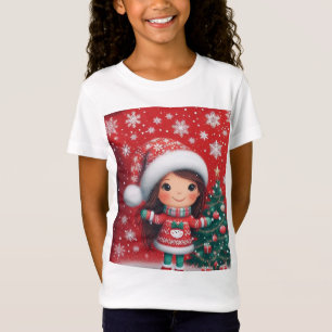 diseño navideño de camisetas chicas de babay