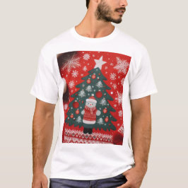 Diseño navideño masculino de camisetas