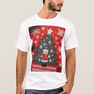 Diseño navideño masculino de camisetas