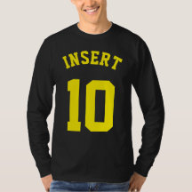 Diseño negro y amarillo del jersey de los deportes