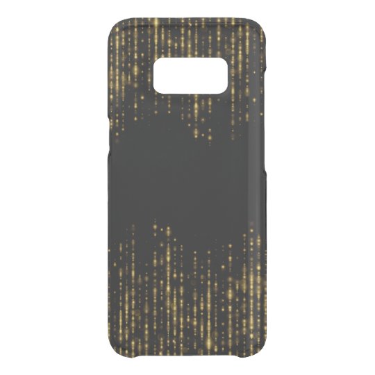 Diseño negro y atractivo del purpurina del oro funda para samsung galaxy s8 de uncommon