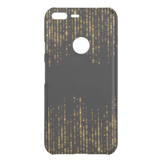 Diseño negro y atractivo GR4 del purpurina del oro Funda Para Google Pixel XL De Uncommon