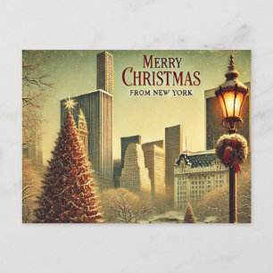 Diseño Nostálgico de Navidad en Nueva York