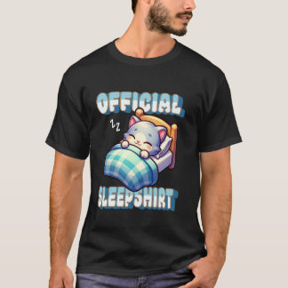 Diseño Oficial de Camiseta para Dormir con Gato Li