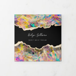 Diseño optativo en folletos triples negros