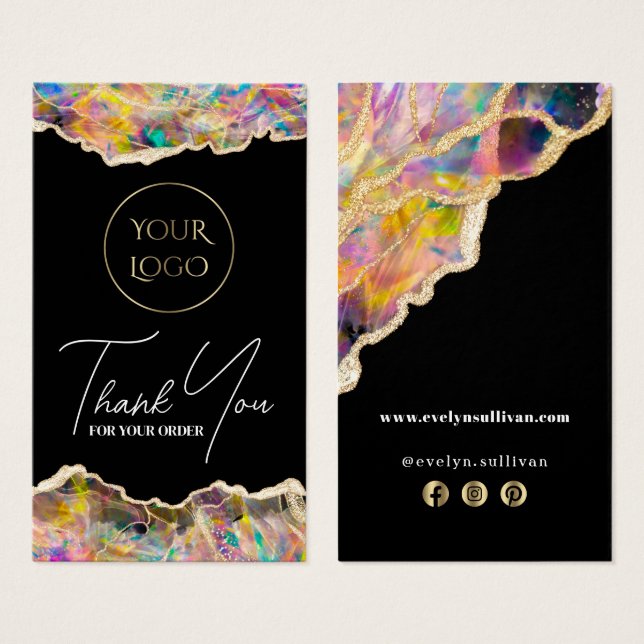 Diseño optativo en inserción de paquete negro (Anverso y reverso)