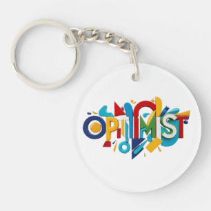 Diseño optimista de llavero, Llavero