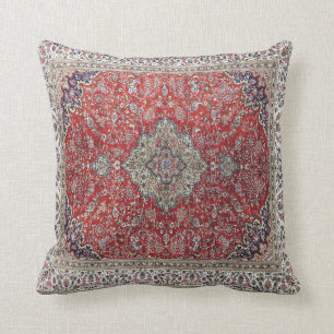 Diseño oriental de época Cojín decorativo poli