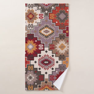 Diseño original de alfombra persa, textura tribal.