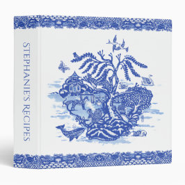 Diseño original de Blue Willow Border Animal Islan