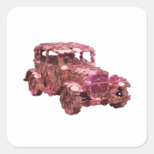 Diseño original de la etiqueta MONEY CAR de plata