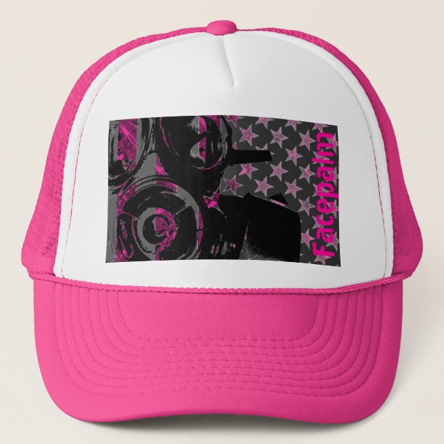 Diseño original del arte de FACEPALM en el gorra (Anverso)